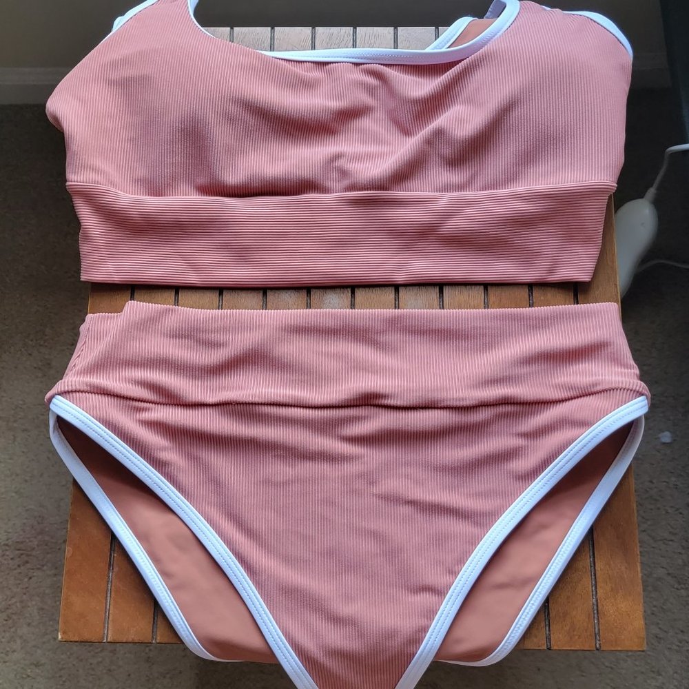 COPY - New Pink LainSnow Two Piece Swimsuit